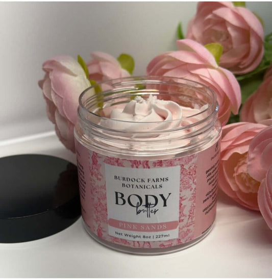 Nourishing whipped body butter from Burdock Farms Botanicals