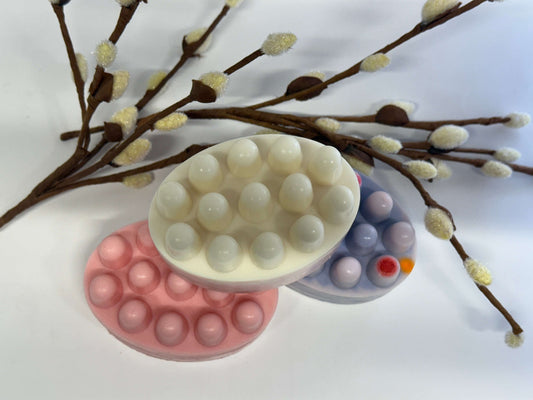 Handmade goat milk soap bars with nourishing ingredients