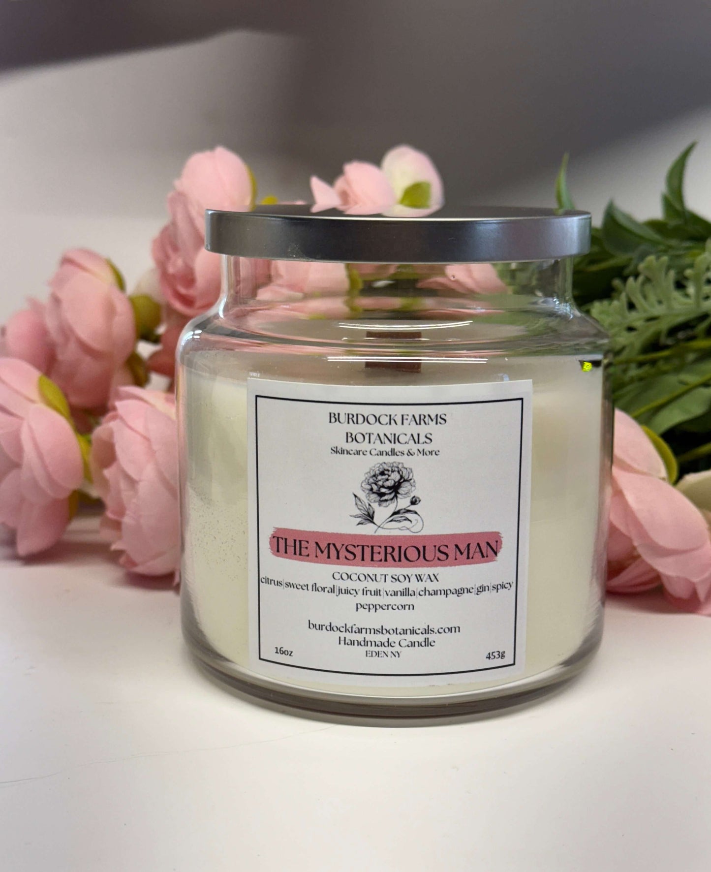 Luxurious coconut soy wax candle with soothing scent