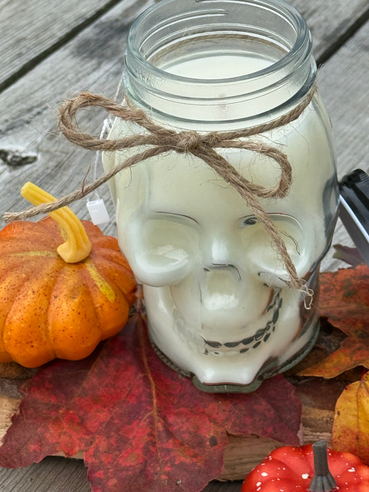 Handmade Skull candle