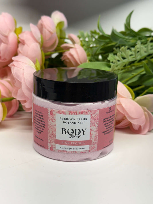 Natural foaming sugar scrub with moisturizing ingredients