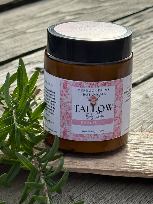 Tallow Whipped grass fed body Lotion , 6 oz calendula infused,natural,nourishing,moisturizing, all skin types