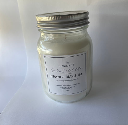 Mason Jar, 16 oz, Farmhouse kitchen candle.