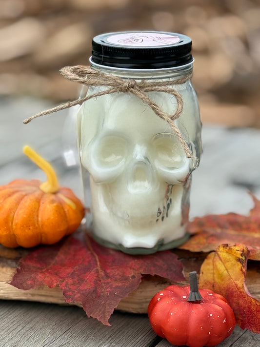 Handmade Skull candle