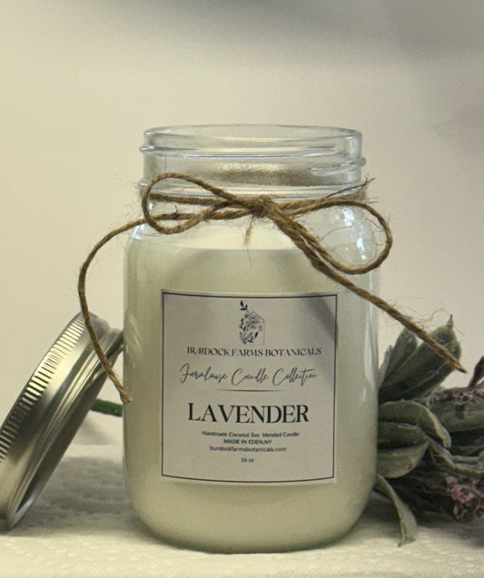 Mason Jar, 16 oz, Farmhouse kitchen candle