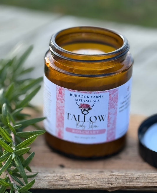 Tallow Whipped grass fed body Lotion , 6 oz calendula infused,natural,nourishing,moisturizing, all skin types