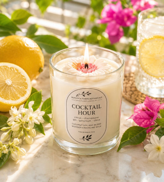 Summer Coconut Soy Candle Luxury Glass Lid Seasonal Hand Poured Candle