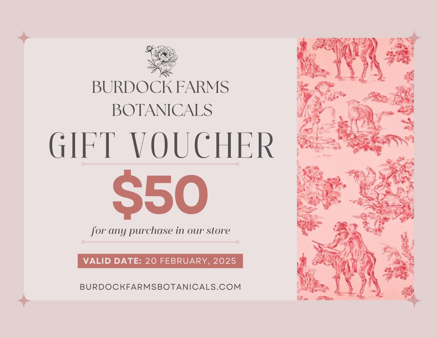 Burdock Farms Botanicals Gift Card